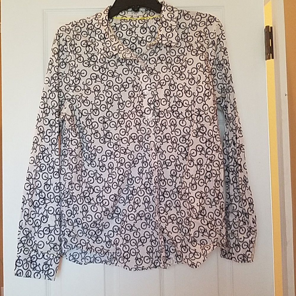 Crown and Ivy Bicycle Shirt.